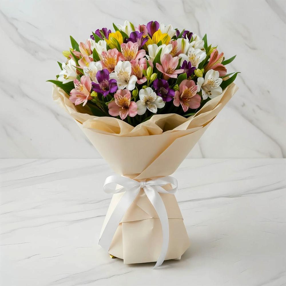 Букет цветов из: Альстромерии в Иня