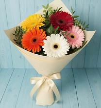Букет цветов из:  Герберы #REPLACE_PRED# Иня