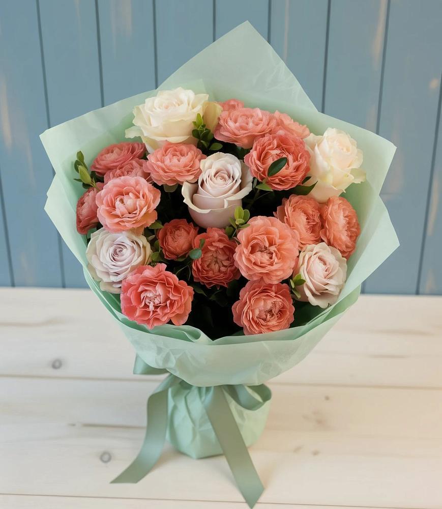 Букет цветов из: Розы в Иня