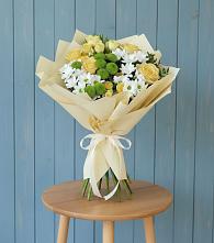 Букет цветов из:  Хризантемы и Розы #REPLACE_PRED# Иня