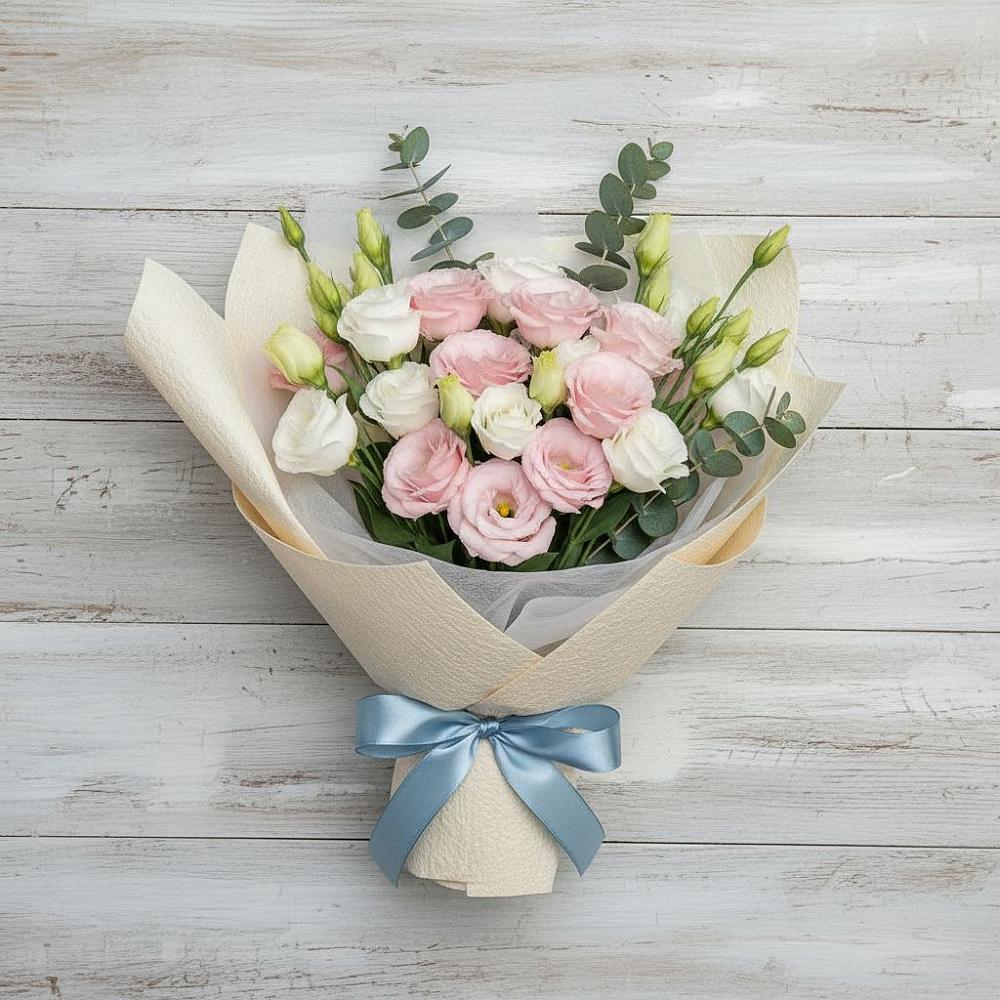 Букет цветов из: Лизиантусы в Иня